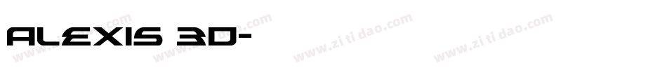 Alexis 3D字体转换